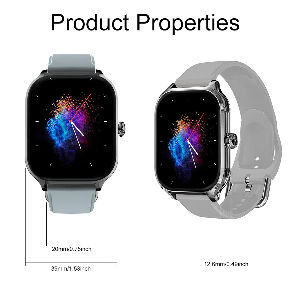 LAXASFIT H9 and H6 Smartwatch Dial to Answer Calls Calorie Tracking Heart Rate Blood Oxygen Monitoring Bluetooth Smart Watch