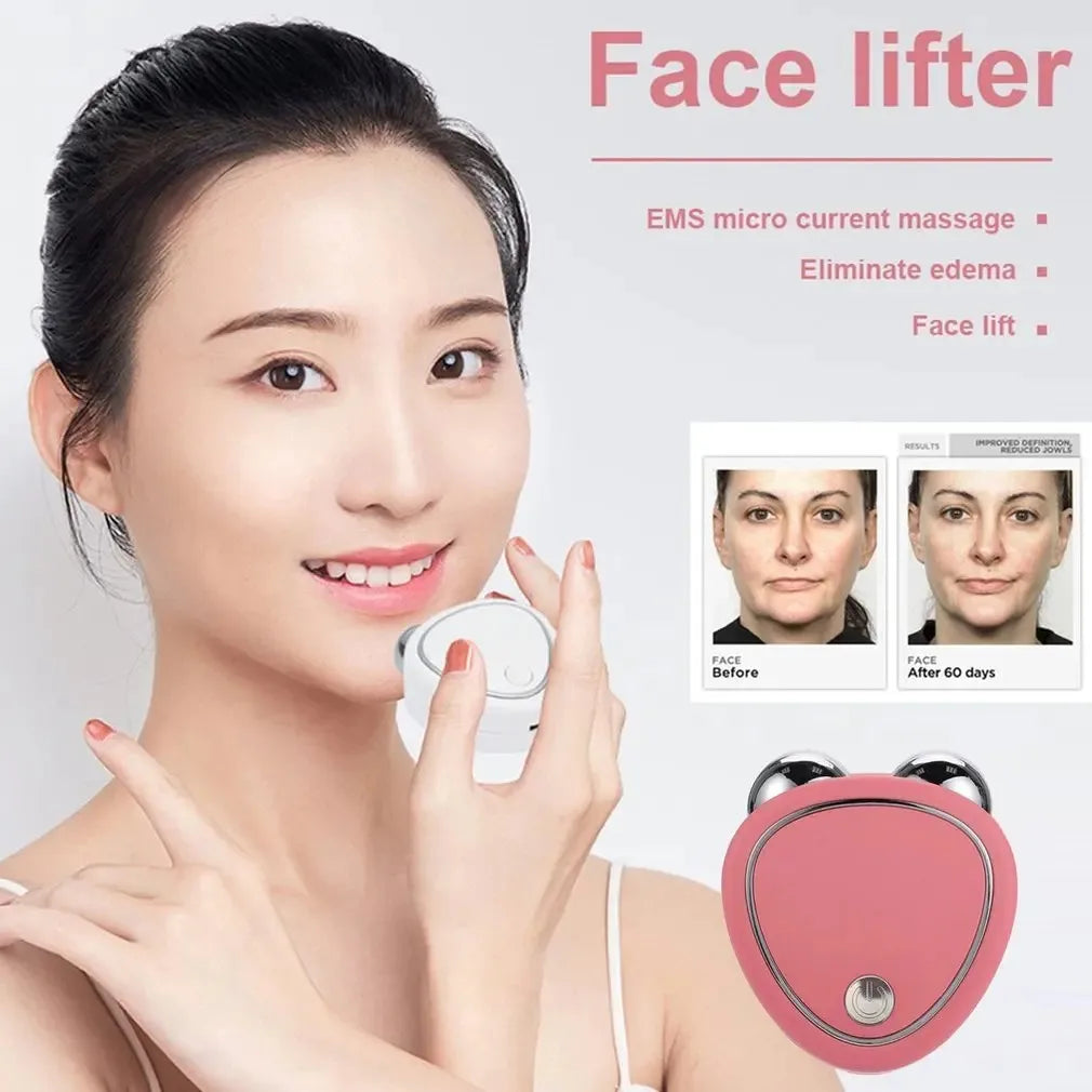 Levantamiento Facial Con Microcorriente Antiarrugas, Microcurrent Facial Device, Microcurrent Face Lift Machine, Dispositivo De