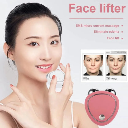 Levantamiento Facial Con Microcorriente Antiarrugas, Microcurrent Facial Device, Microcurrent Face Lift Machine, Dispositivo De