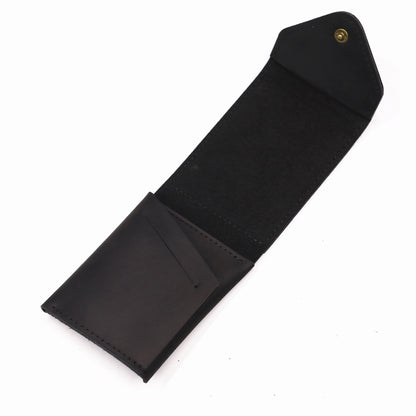 Genuine Leather Wallet For Men Male Real Cowhide Short Slim Minimalist Men's Cash Wallet Credit Card Holder With Flap Closure