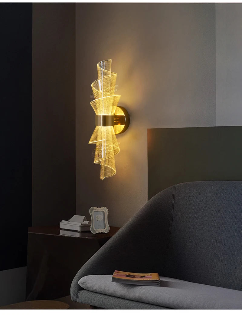 Nordic LED Wall Light Sconce Interior Lighting Lamps For Home Living Room Bedroom Study Corridor Decoration Bedside Wall Lamp