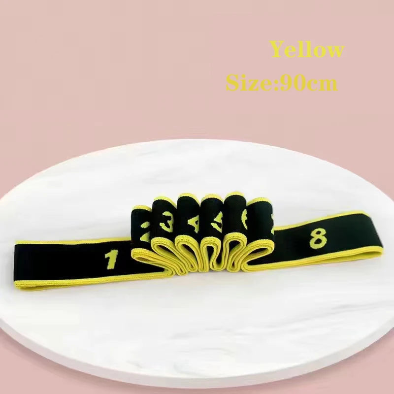 Fitness Exercise Women Man Latin Dance Elastic Stretch Belt Exercise Pull Strap Sports Yoga Resistance Band For Body Building