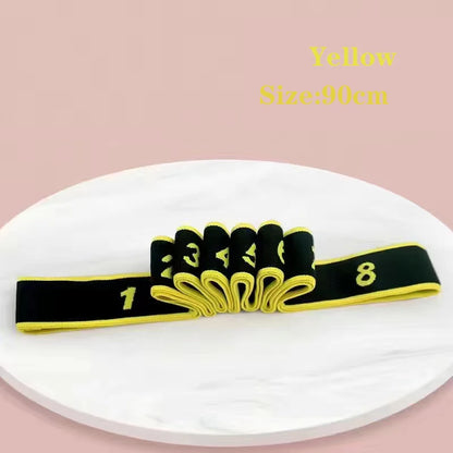 Fitness Exercise Women Man Latin Dance Elastic Stretch Belt Exercise Pull Strap Sports Yoga Resistance Band For Body Building