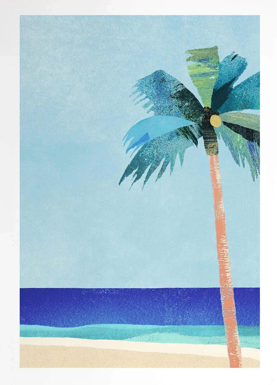 Canvas Painting Wall Art Picture Simple Outdoor Summer Beach Scenery Poster Sunset Surfers Swimming Ocean Living Room Home Decor