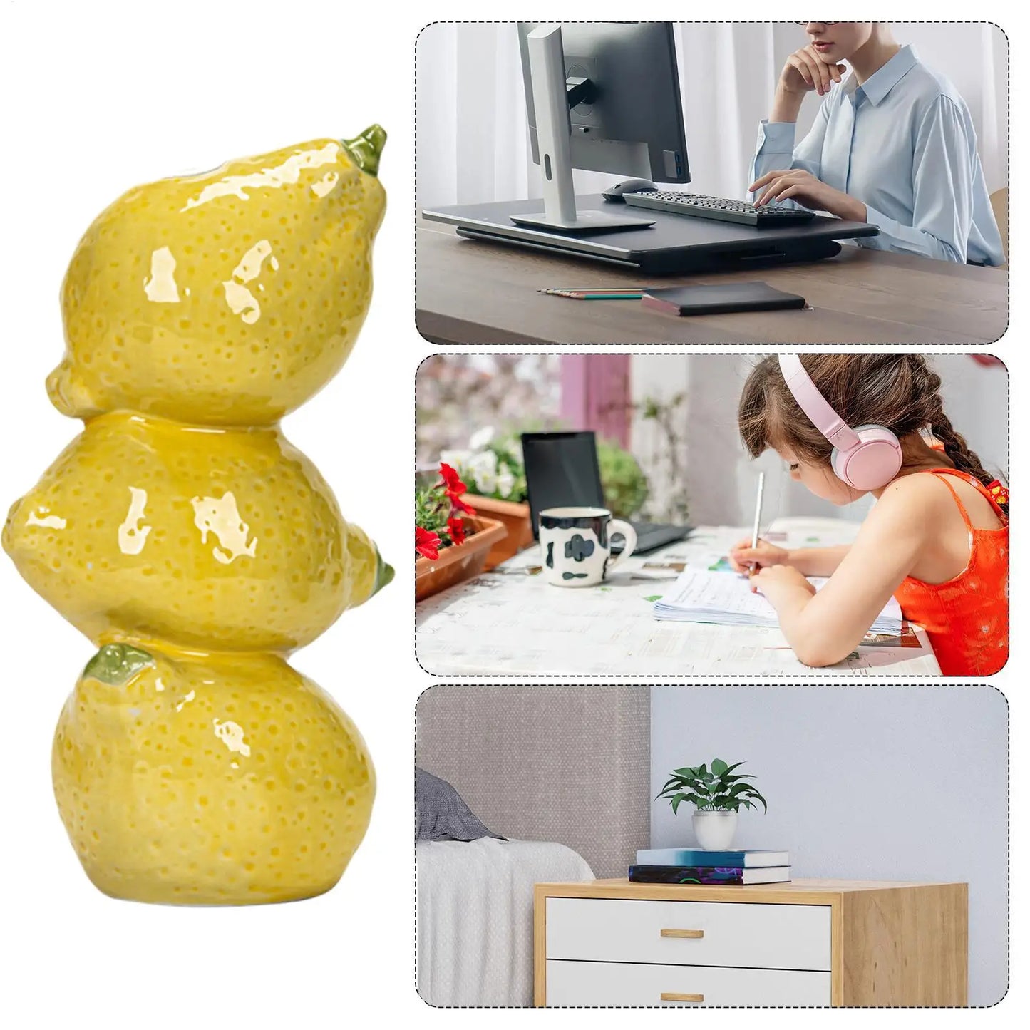 Ceramic Fruit Vase Decorative Ceramic Vase For Flowers Floral Container Party Kitchen Decorations For Table Centerpieces Offices