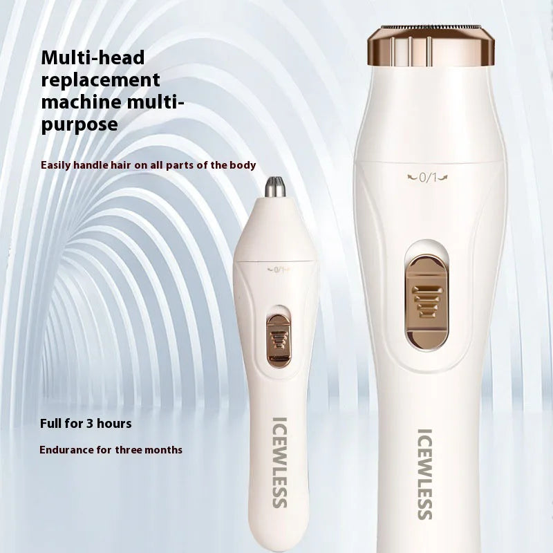 Electric Hair Trimmers for Women Waterproof Razor Painless Private Body Hair Removal Device shaver Bikini Arm Leg Face Shaving