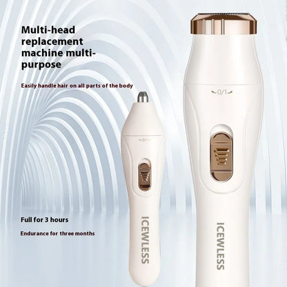 Electric Hair Trimmers for Women Waterproof Razor Painless Private Body Hair Removal Device shaver Bikini Arm Leg Face Shaving