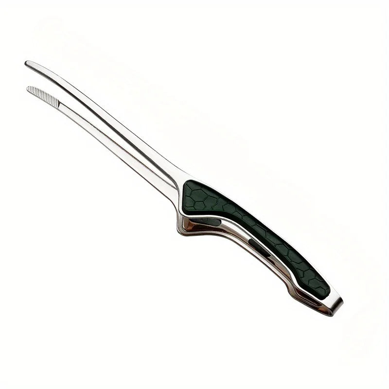 1pc Stainless Steel Kitchen Tongs, Serving Tongs for Cooking, Metal Food Tongs with Non-Slip Comfort Grip, Non-Stick Cooking Ton