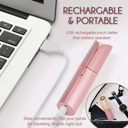 Lipstick Shaped Electric Hair Removal Device Women S Facial Hair Removal Instrument Portable Full Body Water Wash Shaving Device