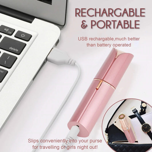 Lipstick Shaped Electric Hair Removal Device Women S Facial Hair Removal Instrument Portable Full Body Water Wash Shaving Device