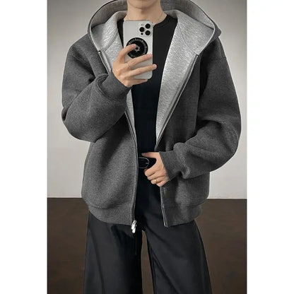 Plus Size Zip Up Hoodie for Men Women | Full Zipper Front Oversized Sweatshirt, Soft (M-5XL) | Casual Comfort Autumn Clothing