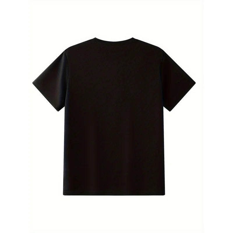 3 Men'S ClothingT Shirt  Soft Round Neck T Shirt，Fashionable And Simple Pattern|Modern Casual Wear |Smooth Texture