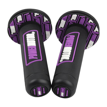 Motorcycle Rubber Grips Powermotor 7/8" 22mm 24mm Handlebar Protection Motocross Dirt Bike Gel Hand Grip Universal Accessories
