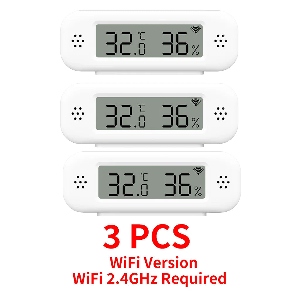 Tuya WiFi Mini Temperature Humidity For Smart Home Thermometer Hygrometer APP Remote Alarm Work with Google Home Yandex Alexa