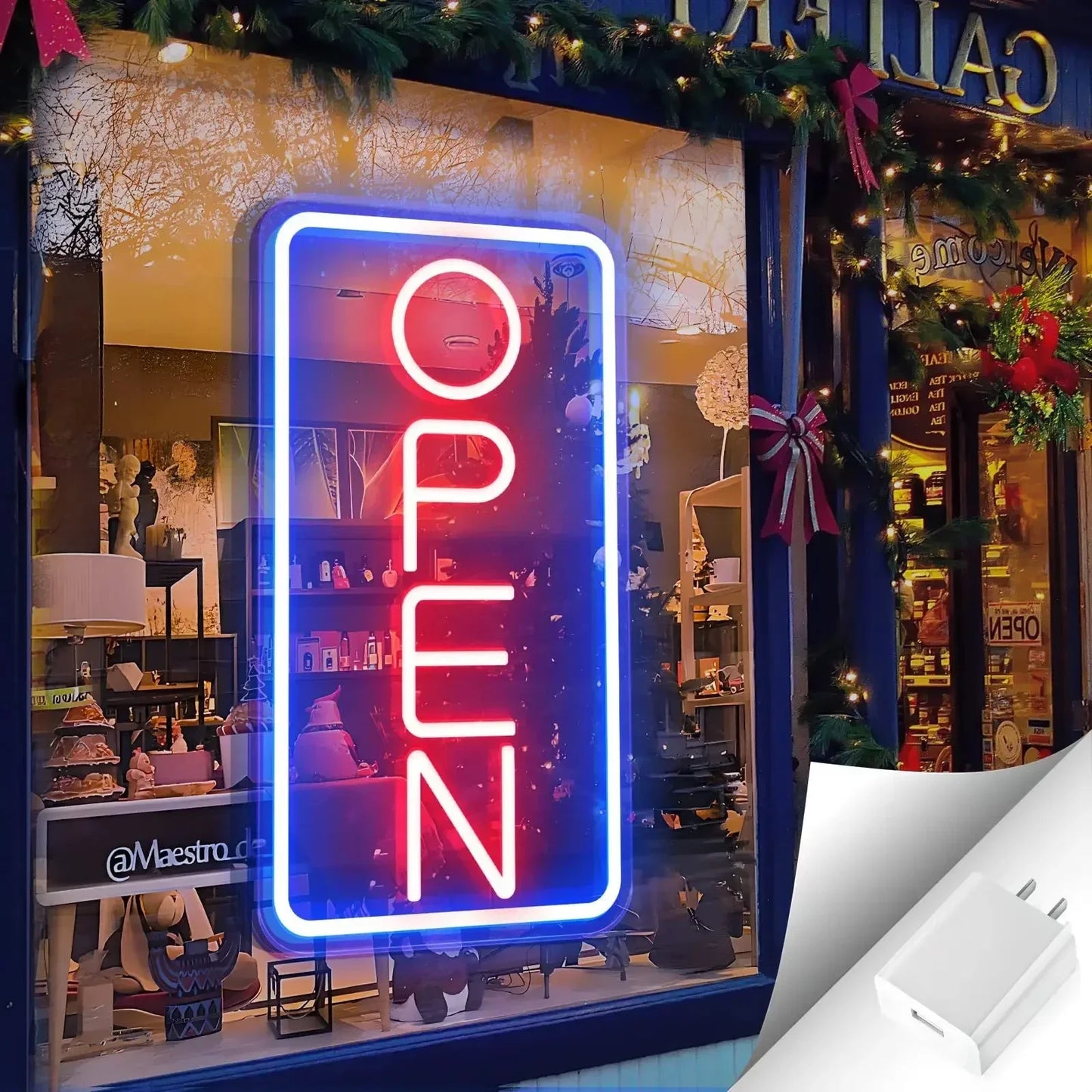 Open LED Neon Sign For Business Neon Lights Open Sign Led Wall Decor Neon Led Signs Adjustable Brightness Bar Salon Stores Hotel