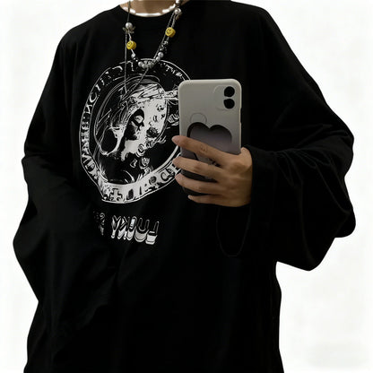 Men T Shirts autumn men Clothes anime casual Long Sleeved Oversized Y2K T-Shirt Harajuku Streetwear Academia Hip Hop tee tops
