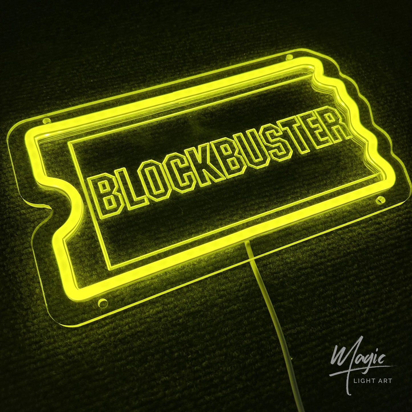 LED Neon Sign Movie Lovers Logo for Desktop Nightlight Block Fans Gift Room Signs