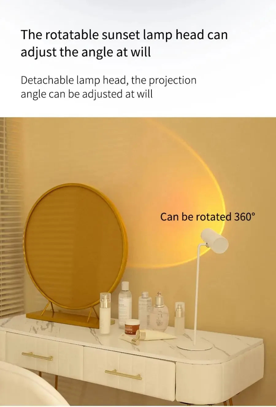 Sunset Eye Protection Table Lamp  USB Touch Dimming Reading Light for Study Flashlight Bedroom Bedside Decor Photo Desk Lamps