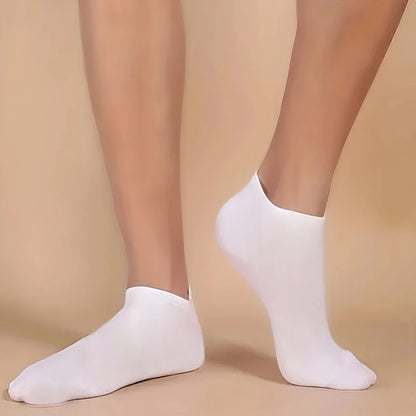 Unisex Solid Color Ankle Socks – 10/20/40 Pairs Soft Lightweight No Show Socks for Men & Women, Bulk Value Pack
