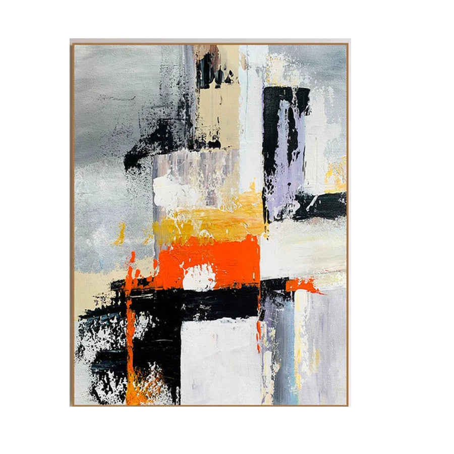 Scandinavian Classic Wall Art Handmade Abstract Color Texture HD Canvas Poster Print Home Bedroom Living Room Decoration