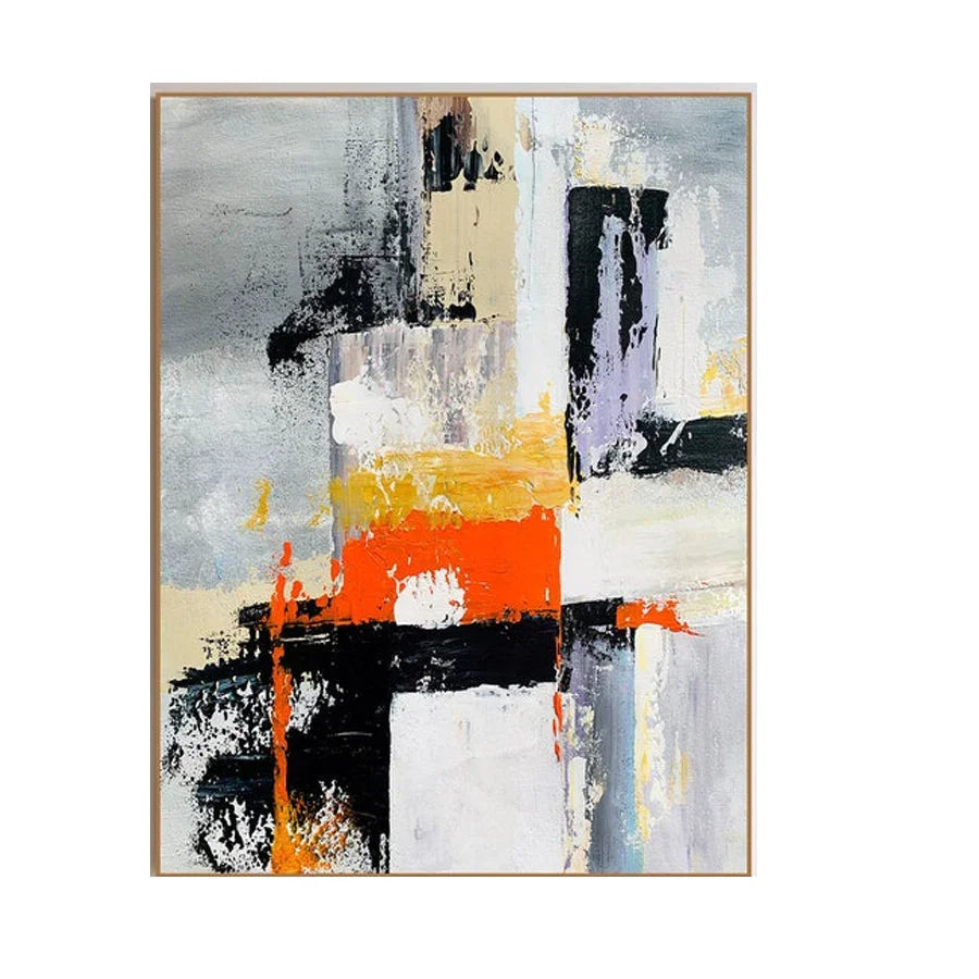 Scandinavian Classic Wall Art Handmade Abstract Color Texture HD Canvas Poster Print Home Bedroom Living Room Decoration