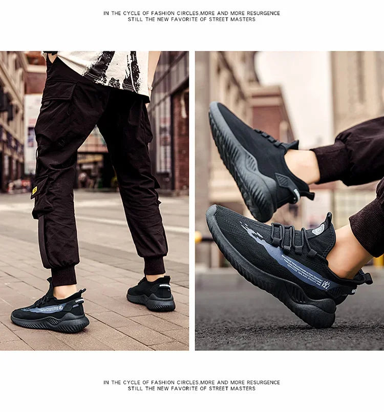 Men Sneakers 2026 Men Tennis Shoes New Fashion Spring and Summer Leisure Walking and Running Breathable Flat Bottom Gym Sports