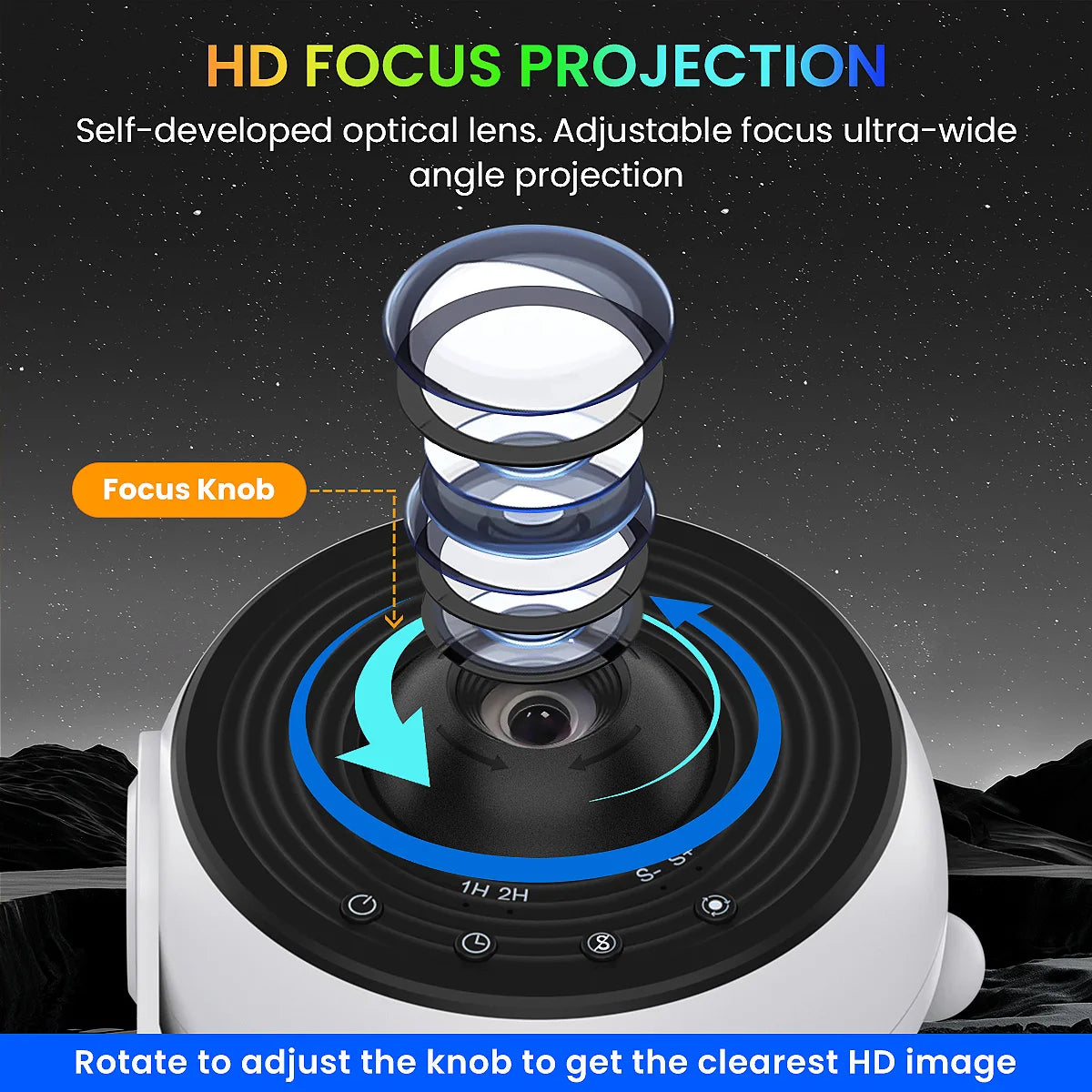 2025 Newest Planetarium Galaxy Star Projector Pro Version, 360° Rotation with Speed Change, HD Image LED Light for Room Ceiling
