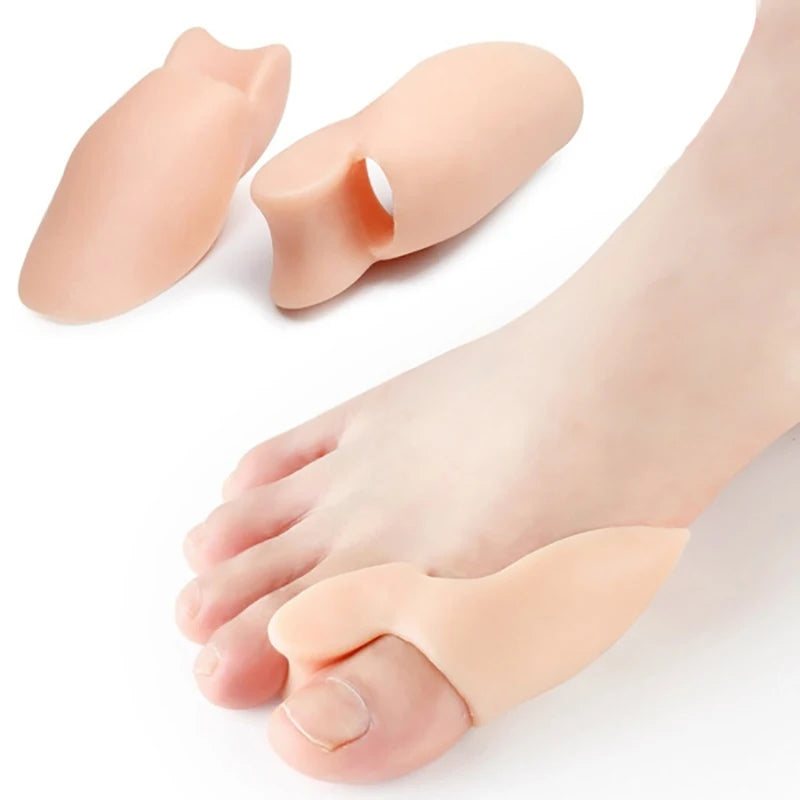Get Relief from Bunions with 2pcs Soft Big Toe Corrector - Perfect for Night and Home Use, Long-term Comfort