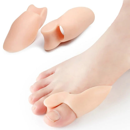 Get Relief from Bunions with 2pcs Soft Big Toe Corrector - Perfect for Night and Home Use, Long-term Comfort