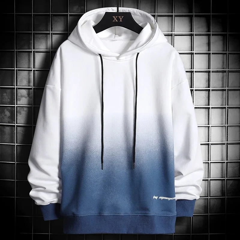 Men's Oversized Hoodies Pullover Sweatshirts Harajuku Hip Hop Loose Hoodie Mens Streetwear 2025 Autumn Winter Men Print Clothing