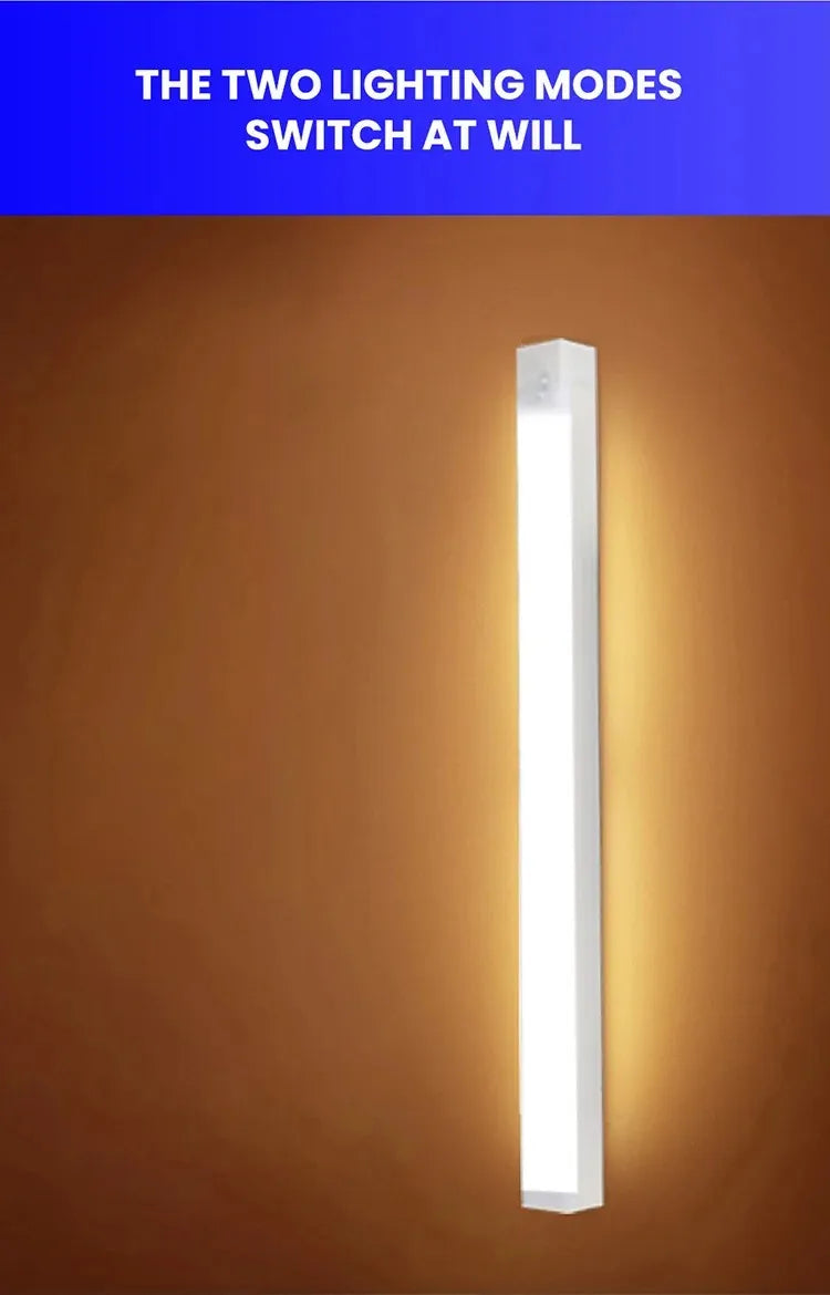 Wireless LED Night Lights Motion Sensor Lights Closet Kitchen Night Lights Bedroom Detector Light Cabinet Staircase Backlit