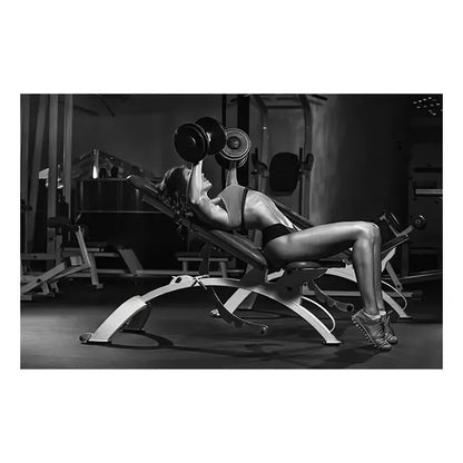 Fitness Motivation Canvas Art  Sexy Bodybuilding Girl Poster Gym Weightlifting Wall Decor for Living Room Bedroom Home Gym Fitne