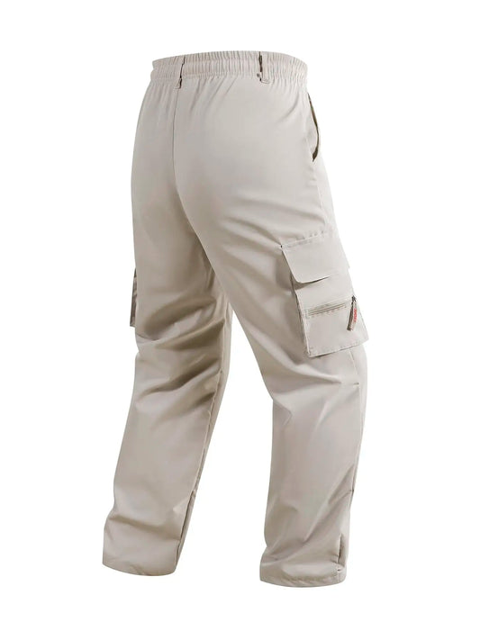 Men's Cargo Pants Spring Autumn Multi-Pockets Work Trousers Outdoor Casual Solid Color Long Pants Hiking Jogger Male Clothing