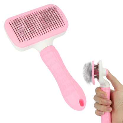 Pet Hair Remover Brush - Effective Shedding Control Gentle Deshedding Comb for Dogs Cats Long Hair Grooming Daily Use & Bathing