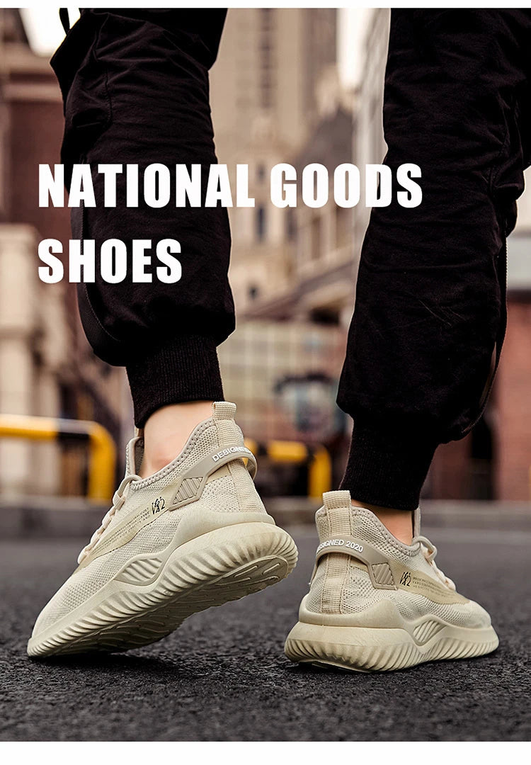 Men Sneakers 2026 Men Tennis Shoes New Fashion Spring and Summer Leisure Walking and Running Breathable Flat Bottom Gym Sports