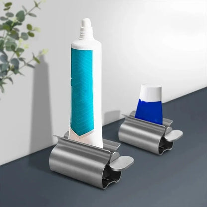 1pc Stainless Steel Wringer Roller Rotate Dispenser for Ointments Cosmetics Bathroom Accessories Toothpaste Squeezer Tube Roller
