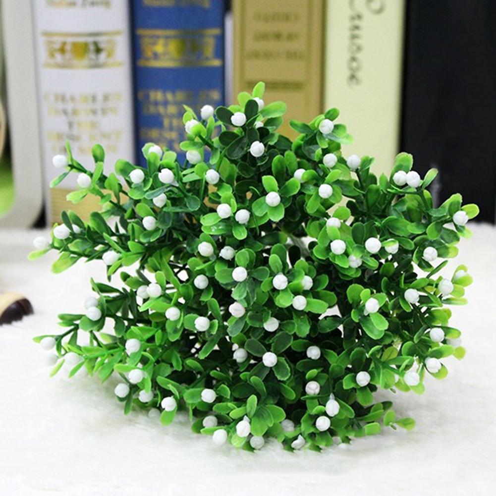 Artificial Plant Vivid Realistic Appearance Photo Props Home Decoration Fake Greenery Grass Ivy Leaf Wreath Silk For Living Room