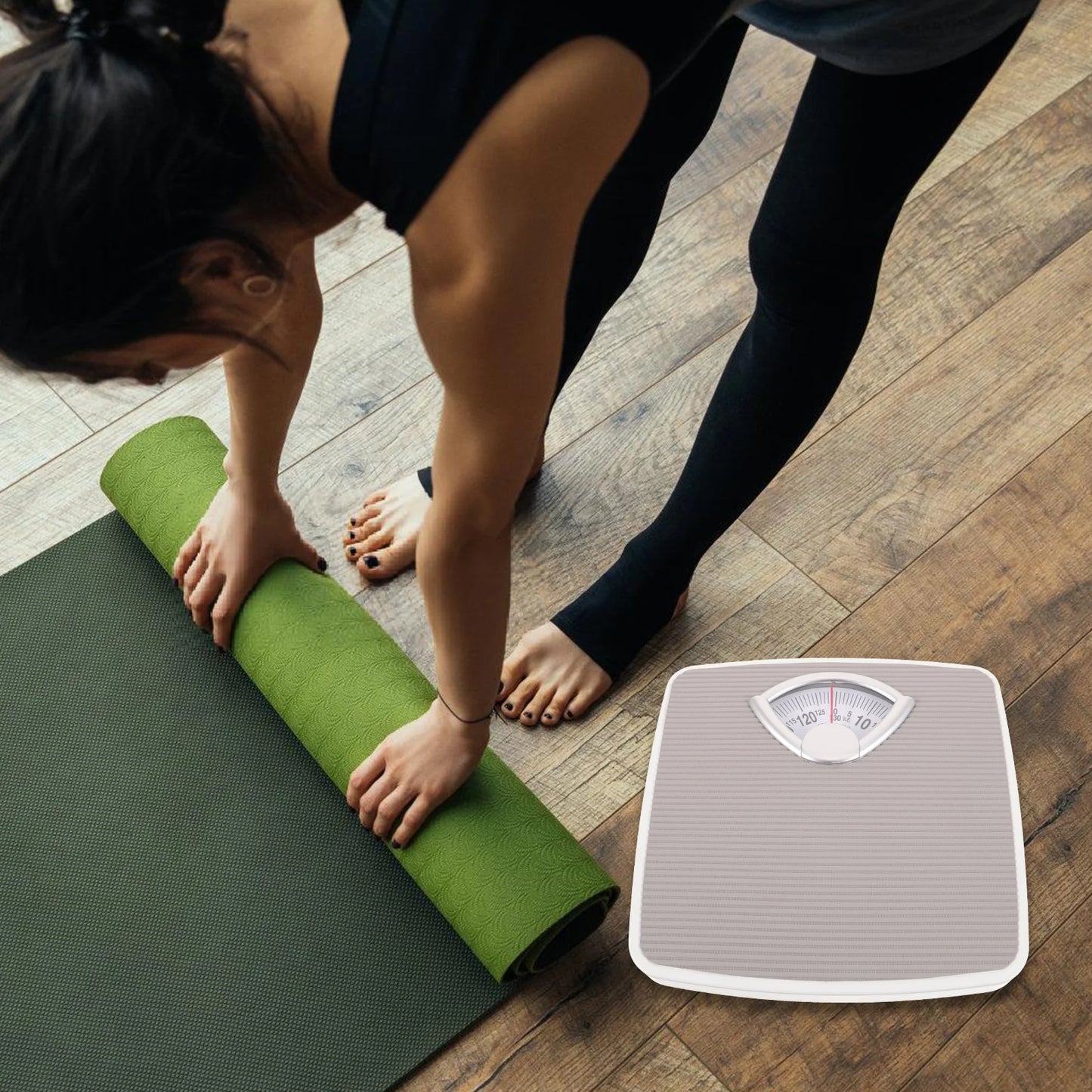 Mechanical Scale Body Weight Scales for Home Use Grey Manual Bathroom Spring Scale Model Health Weighing Tool