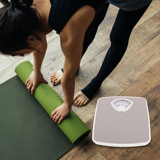 Mechanical Scale Body Weight Scales for Home Use Grey Manual Bathroom Spring Scale Model Health Weighing Tool