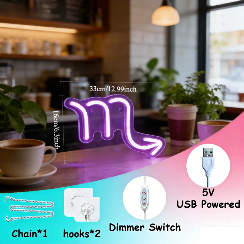 LED Neon Light Sign, Suitable for Home/Bar/Cafe/Wedding/Bedroom Wall Decor, Presents for Friends, Suitable for Various Occasions