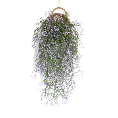 Artificial Plants Vines  Flower Wall Hanging Faux Rattan  Indoor Outdoor Green Plant  Plant Flower Wall Decoration Home Decor