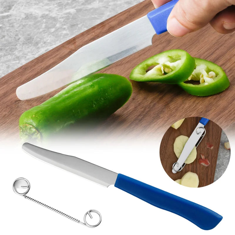 2 in 1 Kitchen Peeler Vegetable Fruit Peelers Quick Slicing Cutter with Spring Potato Shredder Carrot Peeler Kitchen Gadgets