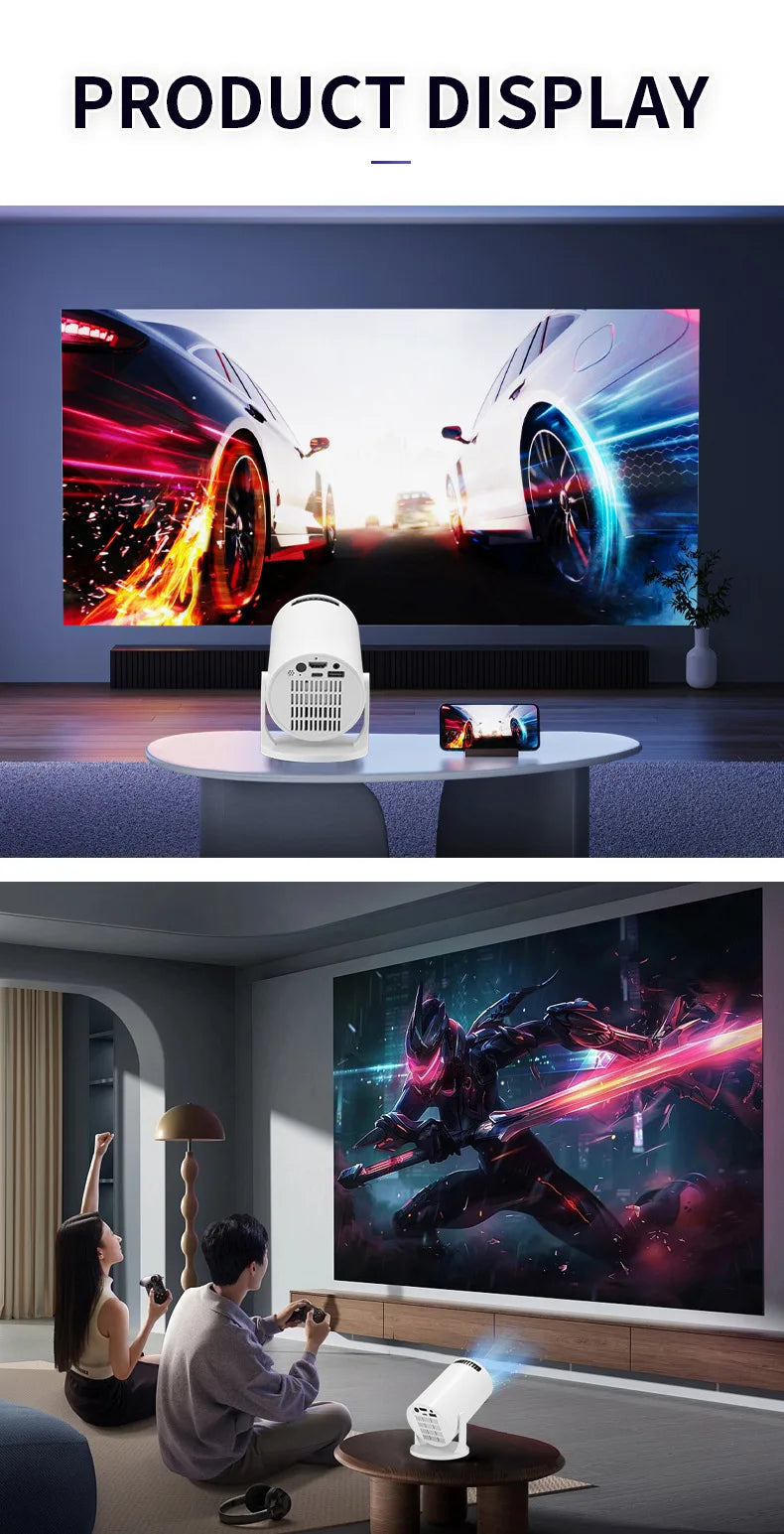 Mini WiFi Projector HY300mini HD Portable Projection Device for Home Theater
