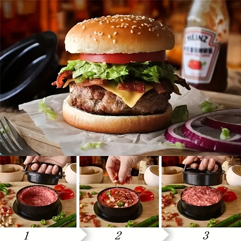 1 Set, Suitable for RV Kitchen, Non-stick Hamburger Machine, Meat Pie Machine Mold, Suitable for Meat Milk Cheese Vegetables