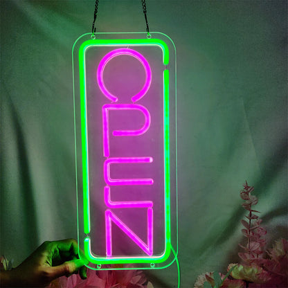 Open Neon Signs for Business Outdoor LED Neon Open Signs Light Up Open Sign for Shop Store Bar Cafes Restaurant Night Lights