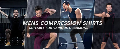 Slim Fit Men's T Shirt for Fitness Leisure Outdoor Sports Basketball Shirt Jogging Comfortable Breathable Quick Drying T Shirts