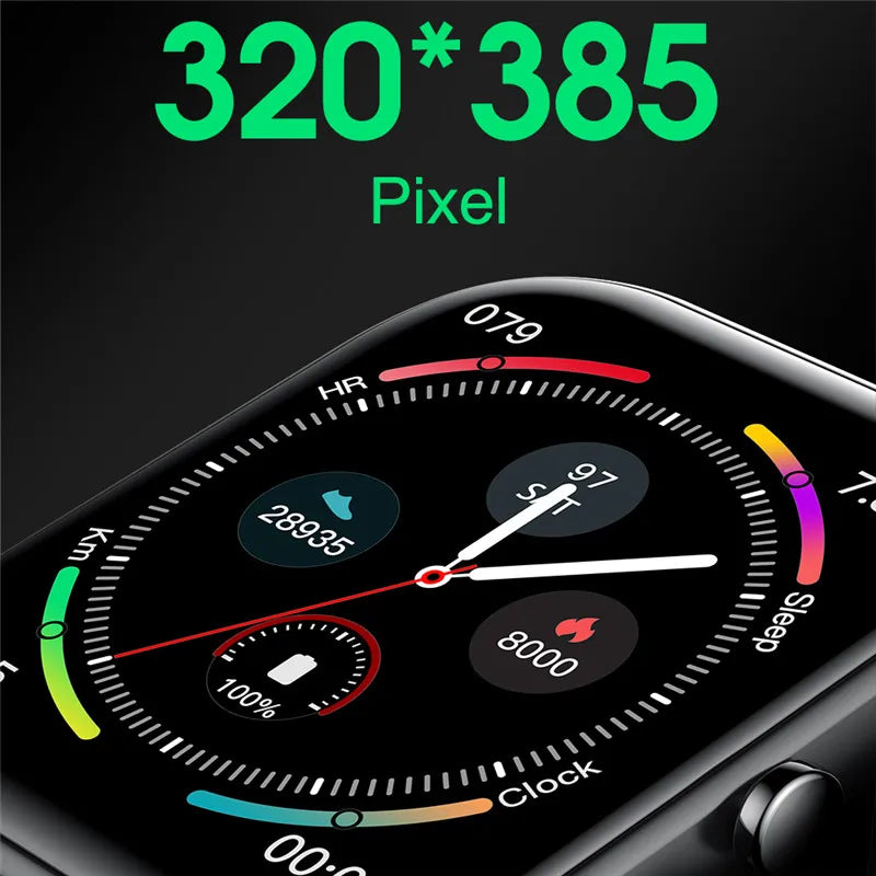 New Smart Watch Men 24H Health Monitor Sports Fitness Tracker Custom Watch Face Smartwatch Women 20MM Strap for Android Ios