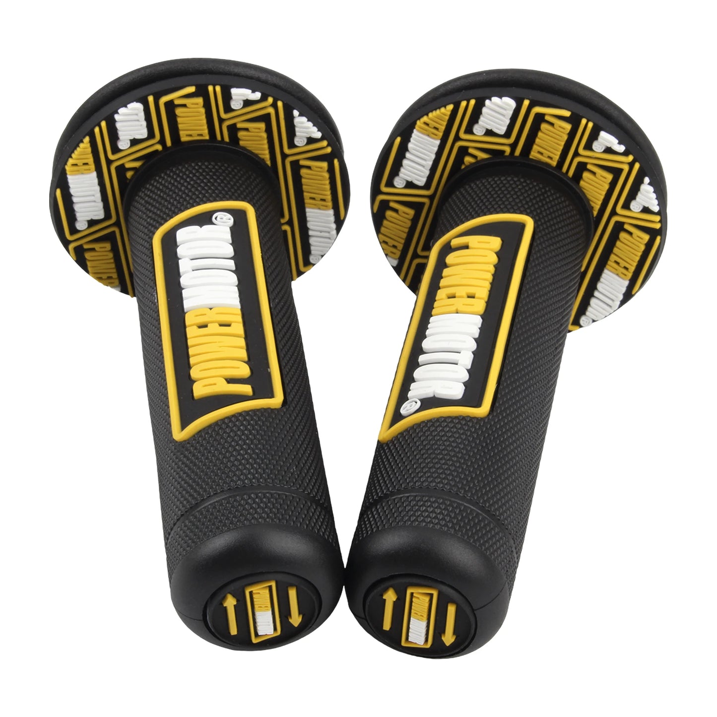 Motorcycle Rubber Grips Powermotor 7/8" 22mm 24mm Handlebar Protection Motocross Dirt Bike Gel Hand Grip Universal Accessories
