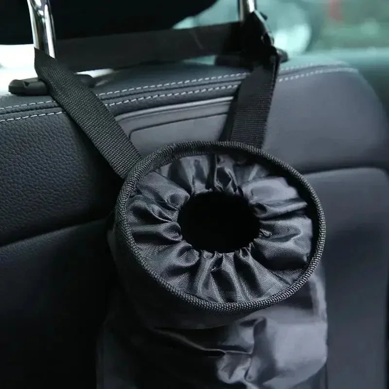 Universal Car Garbage Bag Back Seat Headrest Litter Trash Garbage Can