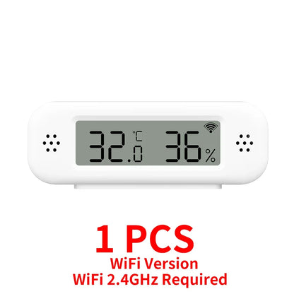 Tuya WiFi Mini Temperature Humidity For Smart Home Thermometer Hygrometer APP Remote Alarm Work with Google Home Yandex Alexa